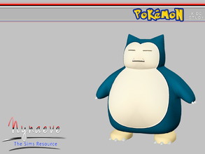 Sims 3 — Snorlax by NynaeveDesign — Pokemon Kids Study - Snolax Located in: Kids - Kids Decoration Price: 250 Tiles: 1x1