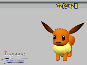 Sims 3 — Eevee by NynaeveDesign — Pokemon Kids Study - Eevee Located in: Kids - Kids Decoration Price: 250 Tiles: 1x1