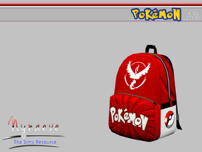 Sims 3 — Pokemon Backpack by NynaeveDesign — Pokemon Kids Study - Backpack Located in: Kids - Kids Decoration Price: 170