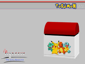 Sims 3 — Pokemon Toybox by NynaeveDesign — Pokemon Kids Study - Toy Box Located in: Kids - Kids Toy Price: 200 Tiles: 1x1