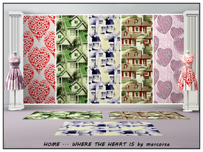 Sims 3 — Home  . . . Where the Heart Is_marcorse by marcorse — Five patterns centred around the heart and it's place in