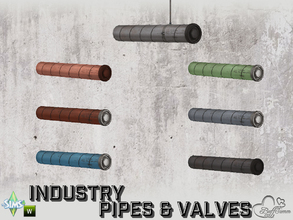 Sims 4 — Industry Pipes Hanging 1x1 by BuffSumm — Part of the *Build Industry Set*