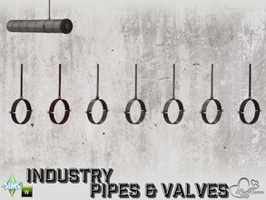 Sims 4 — Industry Pipes Hanger Short 1x1 by BuffSumm — Part of the *Build Industry Set*