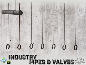 Sims 4 — Industry Pipes Hanger Long 1x1 by BuffSumm — Part of the *Build Industry Set*