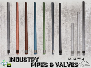 Sims 4 — Industry Pipes Large LW by BuffSumm — Part of the *Build Industry Set*