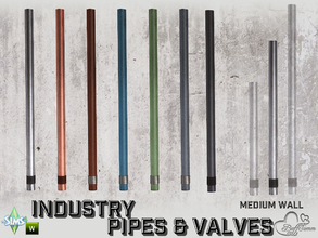 Sims 4 — Industry Pipes Large MW by BuffSumm — Part of the *Build Industry Set*