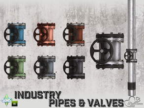 Sims 4 — Industry Pipes Valve Large by BuffSumm — Part of the *Build Industry Set*