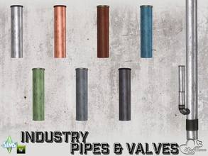 Sims 4 — Industry Pipes Large Up by BuffSumm — Part of the *Build Industry Set*