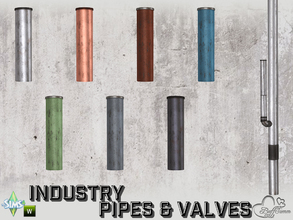 Sims 4 — Industry Pipes Small Up by BuffSumm — Part of the *Build Industry Set*