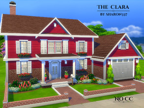 Sims 4 — The Clara by sharon337 — The Clara is a family home built on a 40 x 20 lot in Newcrest on the Sandy Run Lot.