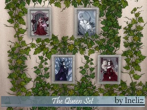 Sims 4 — The Queen Set by Ineliz — The Queen Set: The Evil Queen, The Snow Queen, Maleficent and The Queen of Hearts.