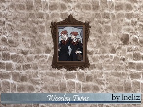 Sims 4 — Weasley Twins by Ineliz — Original images belongs to IrenHorrors (http://irenhorrors.deviantart.com). Artist