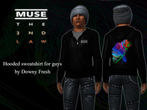 Sims 3 — Muse [The 2nd Law] Hoodie for guys by Downy Fresh — High-Quality hoodie for your sim guys! Based on Muse's 2012
