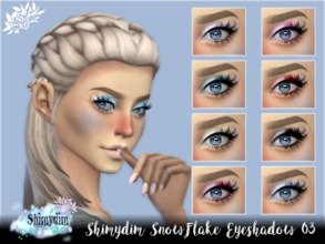 Sims 4 — Shimydim Snowflake Eyeshadow 03 by Shimydimsims — Hi ! New eyeshadow ! It's a simple one with white on the