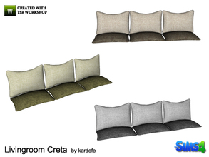 Sims 4 — kardofe_Livingroom Creta_Cushions by kardofe — Group of six cushions placed on the seat of a room divider, no