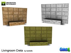 Sims 4 — kardofe_Livingroom Creta_Room divider by kardofe — Room divider, wood, with a seat, which is actually a sofa,