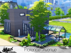 Sims 4 — Florence Avenue by Jaws3 — A spacious, modern home perfect for any sim family. Features include: three bedrooms,