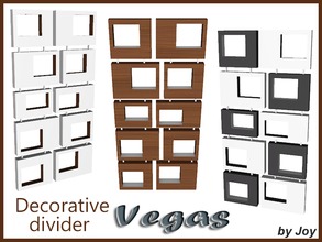 Sims 4 — Decorative divider Vegas(for medium wall) by Joy6 — Decorative room dividers Color options : 4