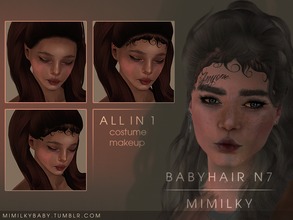 Sims 3 — Mimilky | Babyhair N7_all by Daerilia — All in 1 Costume makeup category Custom thumbnails Enabled for F+M, all