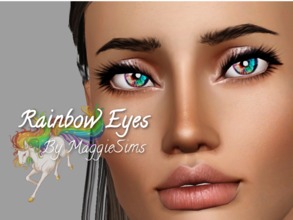 Sims 3 — Rainbow Eyes by mhamilton09112 — rainbow colored contacts, available for both genders, and teen-elder
