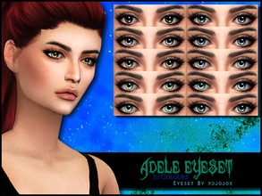 Sims 4 — Adele Eyeset by joannebernice — Hey Simmers. I made this set from singer ADELE'S IRIS. It comes in 10 natural