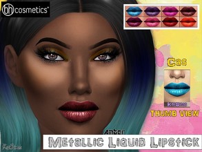 Sims 4 — BH Cosmetics Metallic Lipstick _ Set by -KaiSims- — Total in Set: 8 Gender: Female only Ages: All Custom CAS