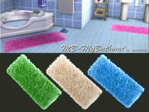 Sims 4 — MB-My_Bathmat by matomibotaki — MB-My_Bathmat, little fluffy bathmat, to enjoy a relaxing bath a bit more, come