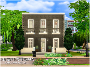 Sims 4 — Micro Victorian by Caroll912 — Micro Victorian is a small lot for a couple or for a single Sim. The house
