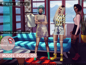 Sims 4 — Model poses 09 by HelgaTisha — Model poses 09 Pose pack | Including: 8 poses - 2 version _A and B_ | All in one