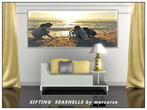 Sims 3 — Sifting Seashells_marcorse by marcorse — A young mother and her three children making a last minute search for