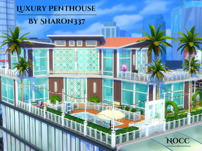 Sims 4 — Luxury Penthouse by sharon337 — Luxury Penthouse is a home built on a 40 x 30 lot in San Myshuno on the Torendi