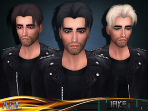 Sims 4 — Ade - Jake by Ade_Darma — New Hair mesh ll 27 colors ll Support HQ mod ll no morph ll smooth bones assignment ll