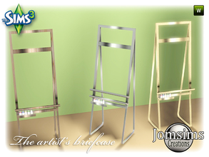Sims 3 — The artist's briefcase easel by jomsims — The artist's briefcase easel