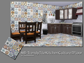 Sims 4 — MB-TrendyTileKitchenCulture2Floor by matomibotaki — MB-TrendyTileKitchenCulture2Floor, lovely and charming tile