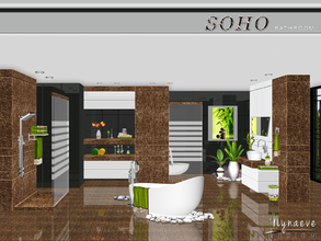 Sims 3 — Soho Bathroom by NynaeveDesign — Your sim's bathroom can effortlessly become a sanctuary for cleanliness,