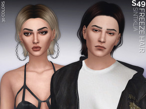 Sims 4 — Sintiklia - Hair s49 Freeze by SintikliaSims — Hair for both genders: male and female Short wavy hair HQ texture