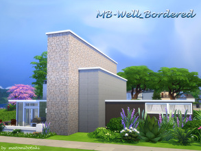 Sims 4 — MB-Well_Bordered by matomibotaki — MB-Well_Bordered, modern family home with unique design and enough space for