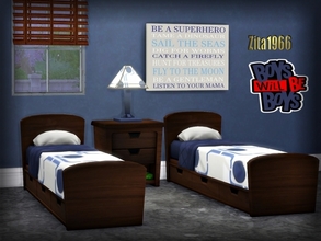 Sims 4 — BOYS WILL BE BOYS BEDROOM. by ZitaRossouw2 — Maxis Match Base Game Recolor Complete Stand Alone All Game