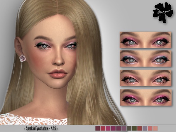 Sims 4 — IMF Sparkle Eyeshadow N.26 by IzzieMcFire — Sparkle Eyeshadow N.26 contains 12 colors. Standalone item with