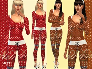 Sims 4 — Winter CollectZ. IV by Zuckerschnute20 — A fine knitted jumpsuit, ideal for cuddling on the sofa or as sleep