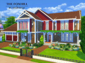 Sims 4 — The Foxhill by sharon337 — The Foxhill is a family home built on a 40 x 30 lot in Newcrest on the Avarice Acres