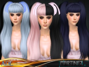 Sims 4 — Ade - Martinez (With Bangs) by Ade_Darma — You can get the acc here