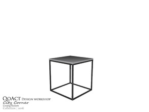 Sims 3 — City End Table by QoAct — Part of the City Corner Living Room QoAct Design Workshop | 2016 Living Room