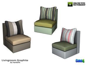 Sims 4 — kardofe_Livingroom Graphite_Modular Sofa by kardofe — Armchair, can be used as a standard armchair, or by
