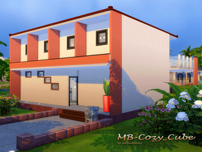 Sims 4 — MB-Cozy_Cube by matomibotaki — Cozy cubestyle house with modern and functional design. Details: Stylish