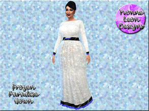 Sims 4 — Frozen Paradise Gown - Vintage Glamour Pack needed by wilson24812 — As the snow begins to fall, temperatures