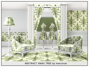 Sims 3 — Abstract Xmas Tree_marcorse by marcorse — Abstract pattern: style elements and flourishes create an elegant