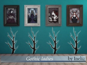 Sims 4 — Gothic ladies by Ineliz — Gothic ladies: Vanessa Ives, Hecate, Lilith and Bathory