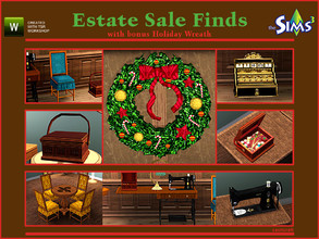 Sims 3 — Estate Sale Finds by Cashcraft — Estate Sale Finds is a decorative set of mostly Sims 2 meshes that have been