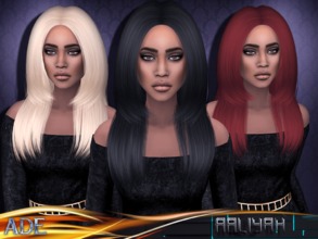 Sims 4 — Ade - Aaliyah by Ade_Darma — New Hair mesh ll 27 colors + 9 ombres included ll no morph ll smooth bones